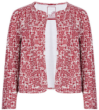 Marks and Spencer Indigo Collection Pure Cotton Floral Bomber Jacket