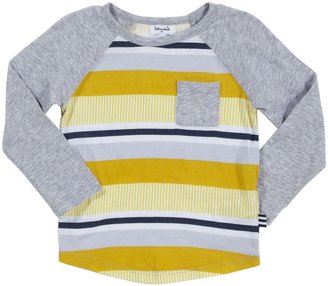 Splendid Rookie Striped Pocket Raglan (Toddler/Kid)-Mustard-2T