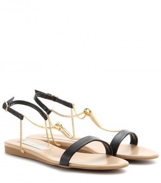Stella McCartney Faux-leather And Chain-detail Sandals