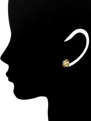 David Yurman Yellow Gold Crossover Wrap Earrings