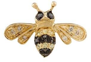 Sydney Evan Mini Gold and Diamond Bumblebee Single Earring