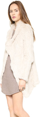 June Knit Fur Coat