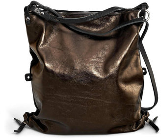 Ina Kent AD LIB4 'black / metallic mokka' leather bag