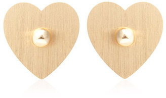 ginette_ny Heart Earrings Gold