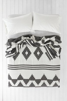Urban Outfitters 4040 Locust Contrast Geo Bed Blanket
