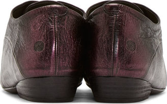 Marsèll Purple Metallic Violte Lace-Up Shoes