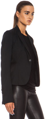 Rick Owens Short Men's New Wool Blazer in Black