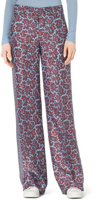 Michael Kors Paisley-Print Silk Pants