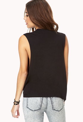 Forever 21 love & money muscle tee