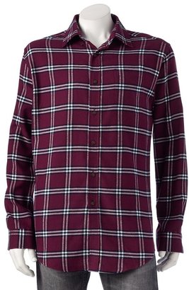 Croft & barrow ® plaid flannel button-down shirt - men