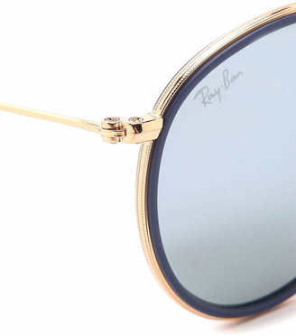 Ray-Ban Mirrored Round Foldable Icon Sunglasses