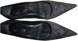 Christian Dior Black Cloth Heels