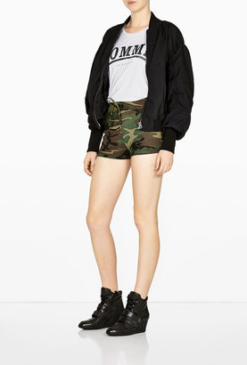 Edith A. Miller Camouflage Drawstring Hotpants