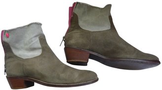 Zadig & Voltaire Beige Leather Ankle boots Teddy