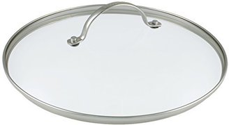 Green Pan 28 cm Tempered Glass with Stainless Steel Rim Universal Glass Lid with Metal Handle
