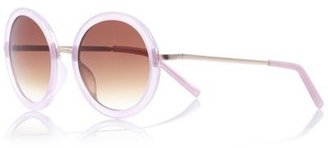 River Island Lilac round sunglasses