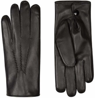 Harrods Rabbit Fur-Lined Leather Gloves