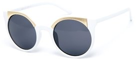 ASOS Ridge Metal Kitten Sunglasses - white