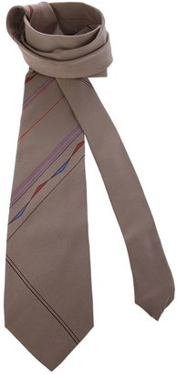 Yves saint laurent vintage striped bunting tie