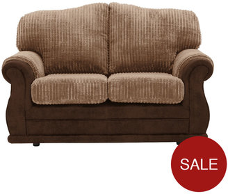Carter's Carter 2-Seater Fabric And Faux Leather Sofa