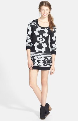 Element 'Alps' Geo Pattern Sweater Dress (Juniors)