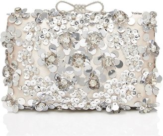 Forever New Flower Sequin Clutch