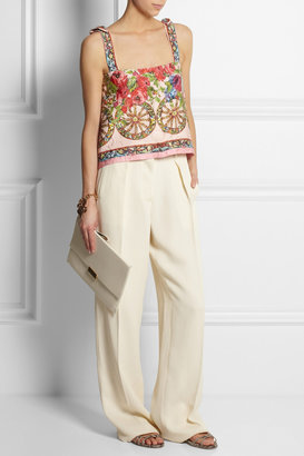 Dolce & Gabbana Floral-print jacquard top