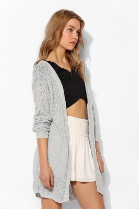 Urban Outfitters Pins and Needles Pins And Needs Pointelle Hooded Cardigan