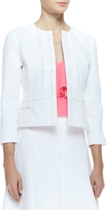 Nanette Lepore Sweet Retreat Embroidered Fitted Jacket