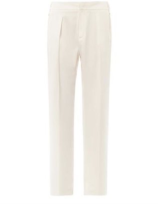 Gucci Wide-leg silk-twill trousers