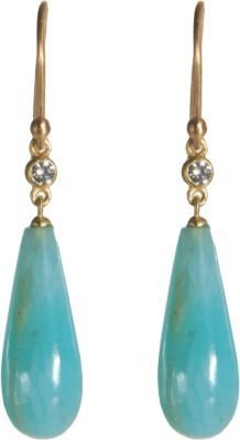 Monique Péan Diamond & Opal Cone Earrings
