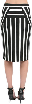 Yoana Baraschi Stripe Skirt in Black/White