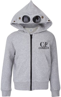 C.P. Company Grey Mark Zip Through Hoodie