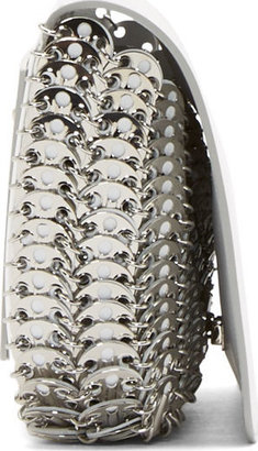 Paco Rabanne Silver Leather Chainmail Bag