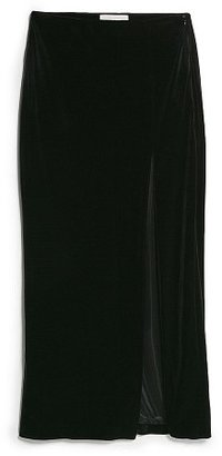 MANGO PREMIUM - Cut-out velvet skirt