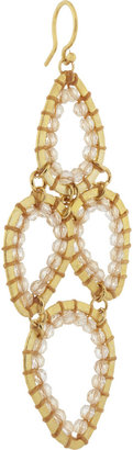 Chan Luu Gold-plated Swarovski crystal earrings