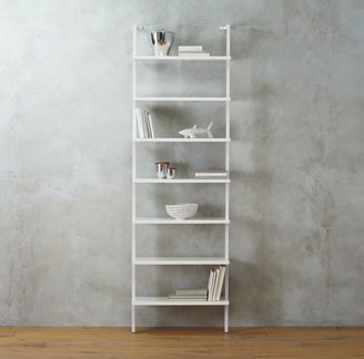 CB2 Stairway White Wall-Mounted Bookcase - 96" Height