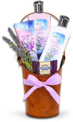 Lavender sky spa bucket gift set
