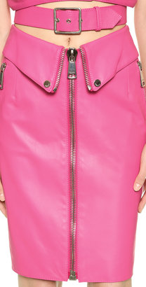 Moschino Leather Skirt