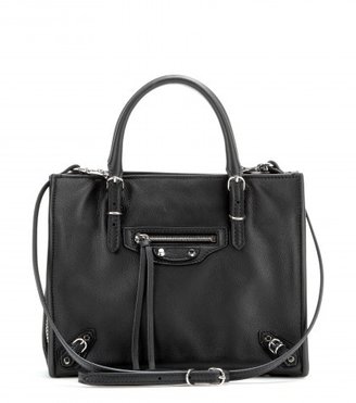 Balenciaga Mini Papier A4 Zip Around Leather Shoulder Bag
