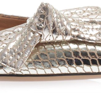 Isabel Marant Metallic leather point-toe flats