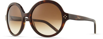 Chloé Boxwood Round Sunglasses, Tortoise