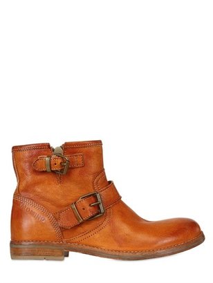 Momino Vintaged Leather Biker Boots