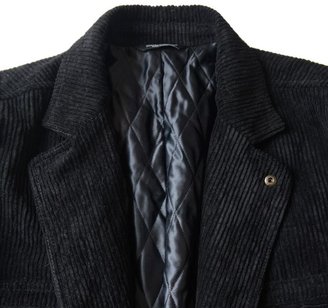 Dolce & Gabbana Black Corduroy Blazer Jacket US 36 EU 46