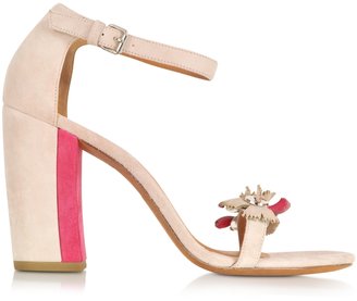 Marc by Marc Jacobs Pink and Raspberry Suede Sandal