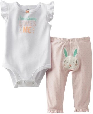Carter's 2 Piece Easter Bodysuit Set (Baby) - Bunny-NB