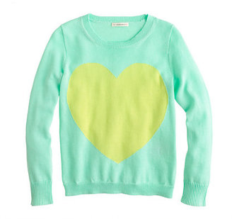 J.Crew Girls' heart sweater