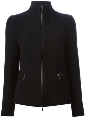 Giorgio Armani zipped knit jacket
