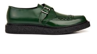 Saint Laurent Creepers leather monk-strap shoes