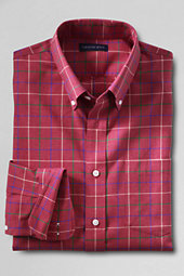 Classic Men's Slim Fit No Iron Twill Shirt-Modern Stewart Dress Tartan